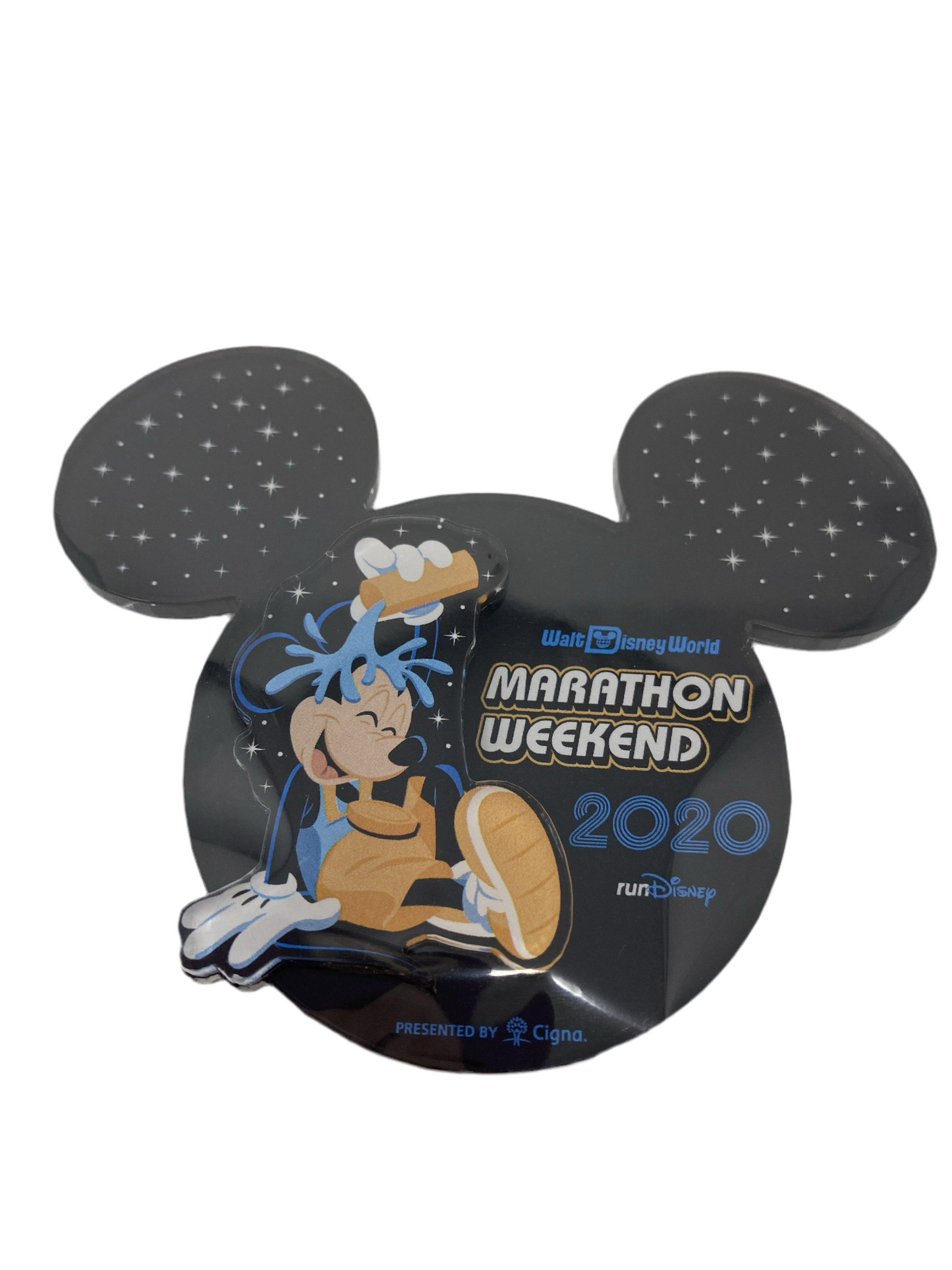 RunDisney 2020 Marathon Weekend Acrylic Mickey Fridge Magnet