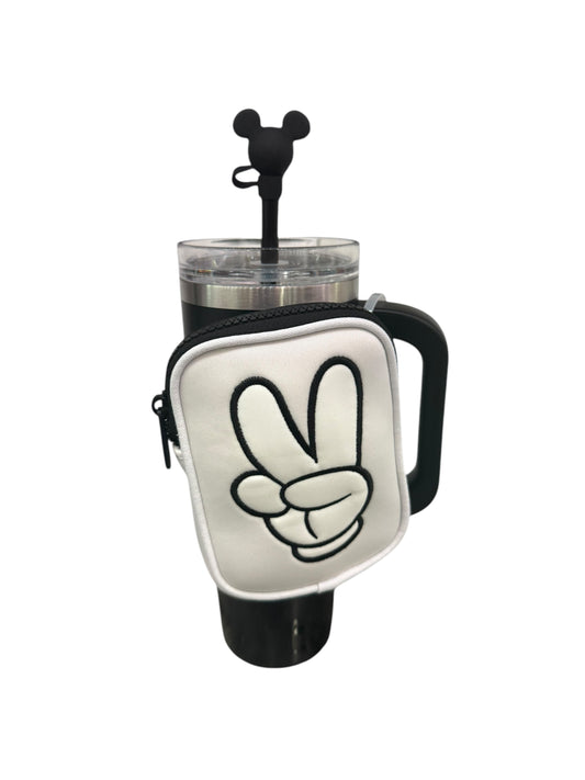 Disney Mickey Icon Tumbler Peace Zipper Pouch
