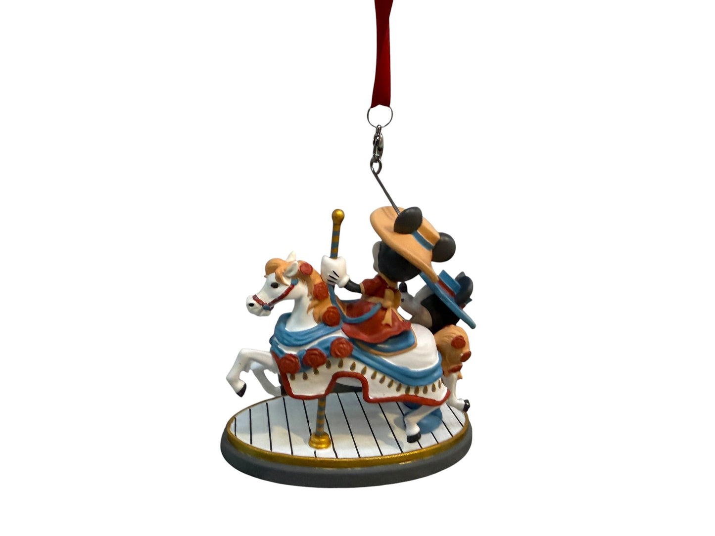 Disney BoardWalk Resort Ornament Minnie Mickey Carousel Horse