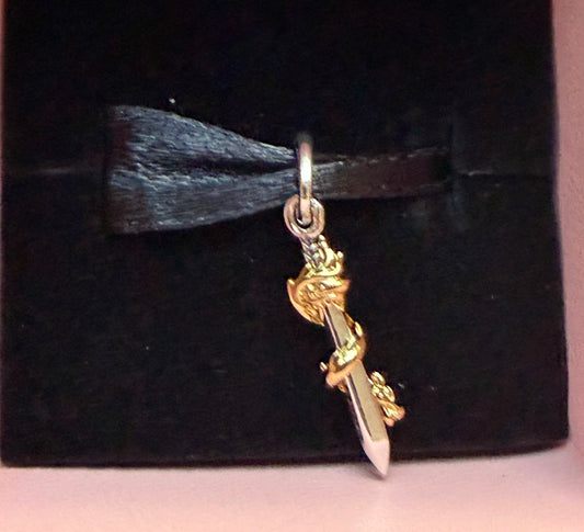 Disney Parks Mulan Mushu  Pandora Charm-14kt Gold and Lab Grown Diamond