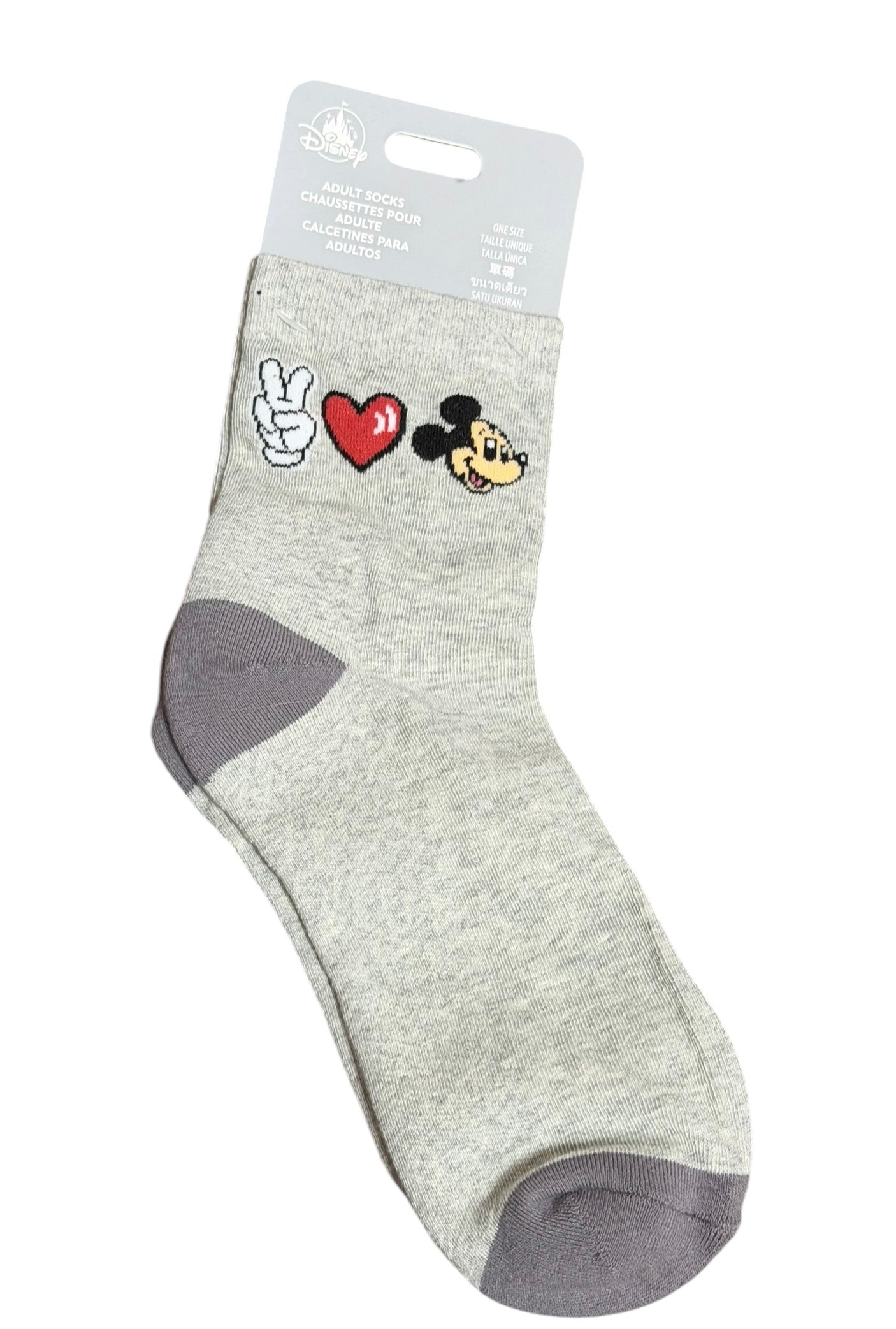 Disney Peace, Love, Mickey Socks