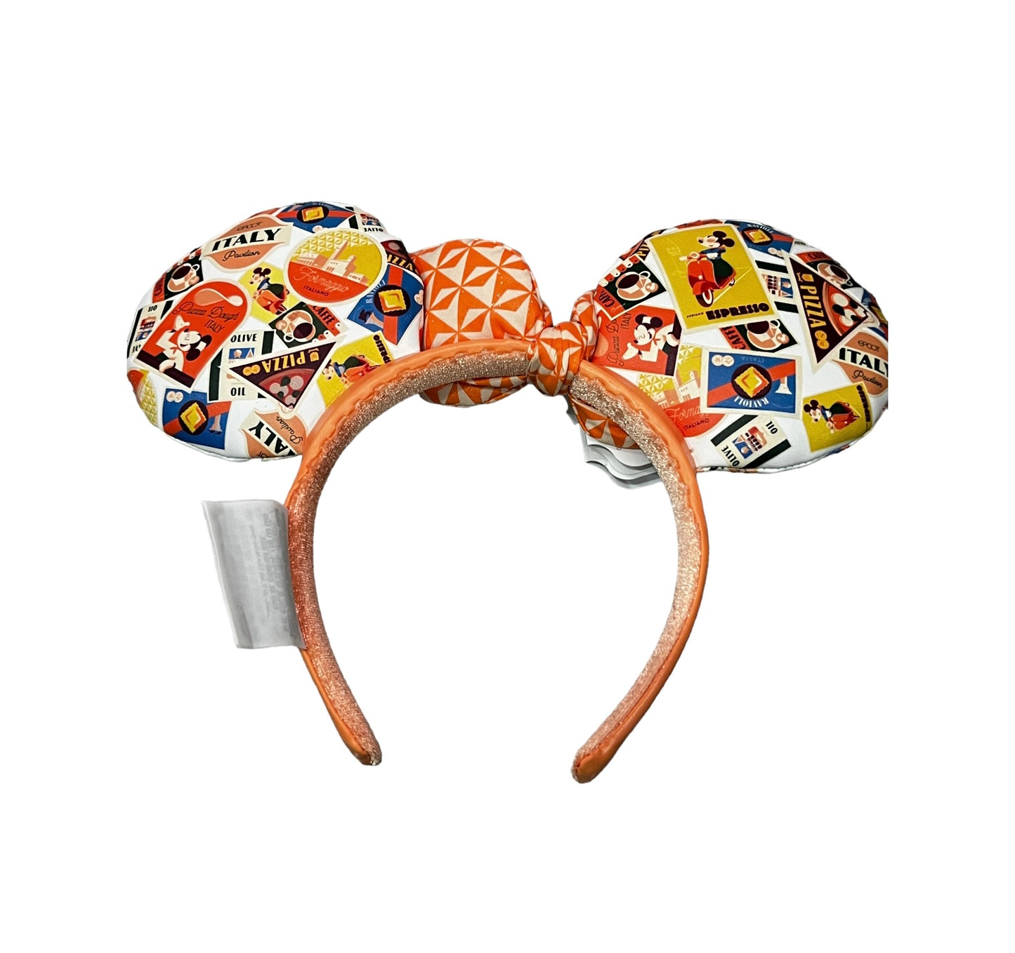 Disney Epcot Italy Pavilion Mickey Stamp Minnie Ear Headband