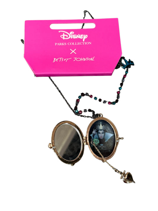 Disney X Betsey Johnson Villains Evil Queen of Mean Necklace Mirror Locket