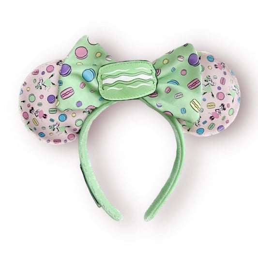 Disney Epcot France Minnie  Macaroon Ear Loungefly Headband