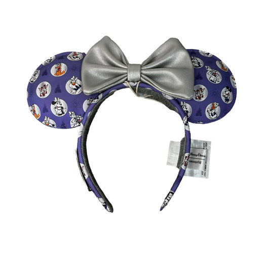 Disney100 Platium and Purple Mickey & Friends Loungefly Minnie Ear Headband