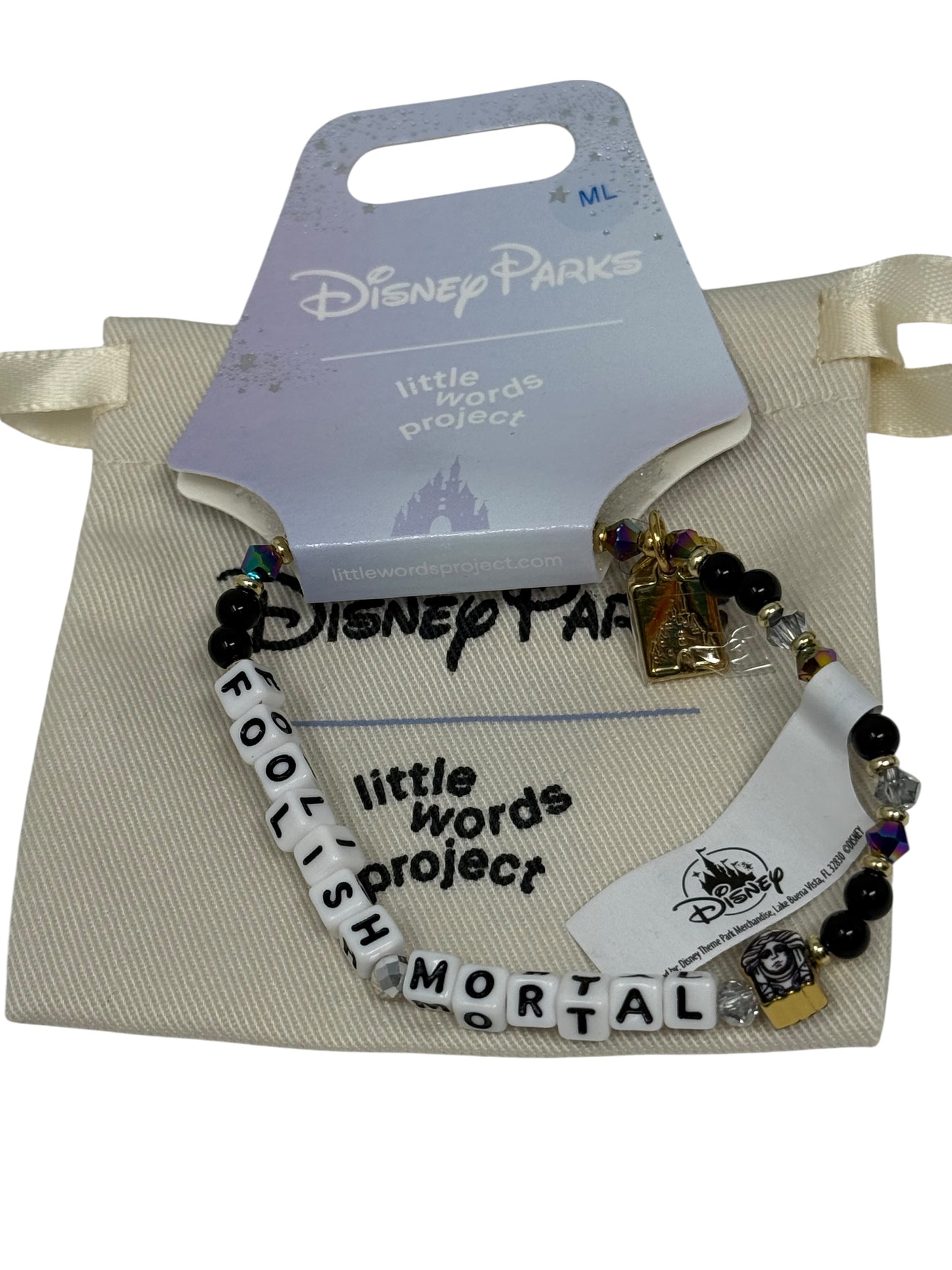 Disney Haunted Mansion Little Words Project Bracelet- Foolish Mortals Madame Leota
