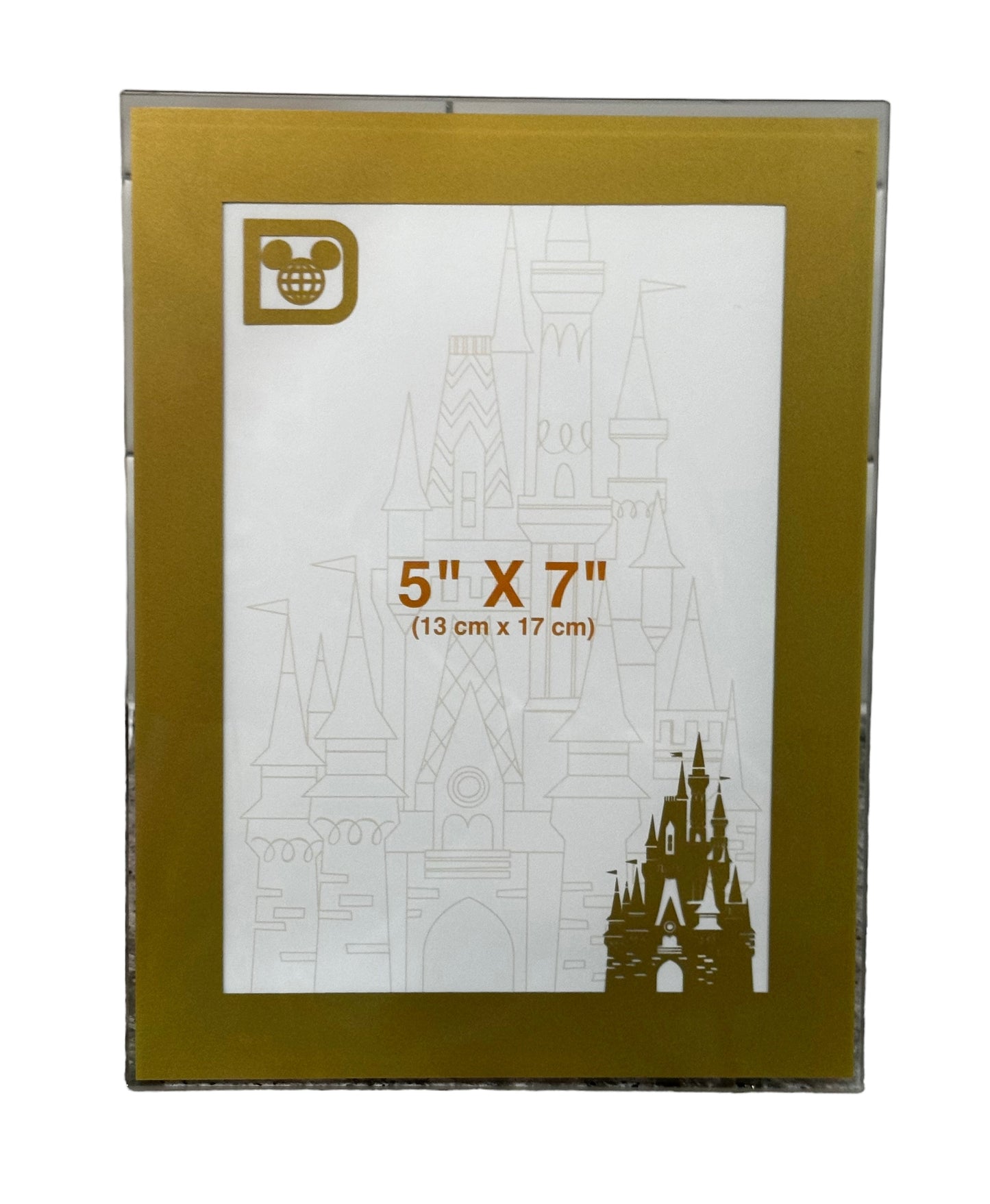 Walt Disney World Gold Castle Acrylic Frame
