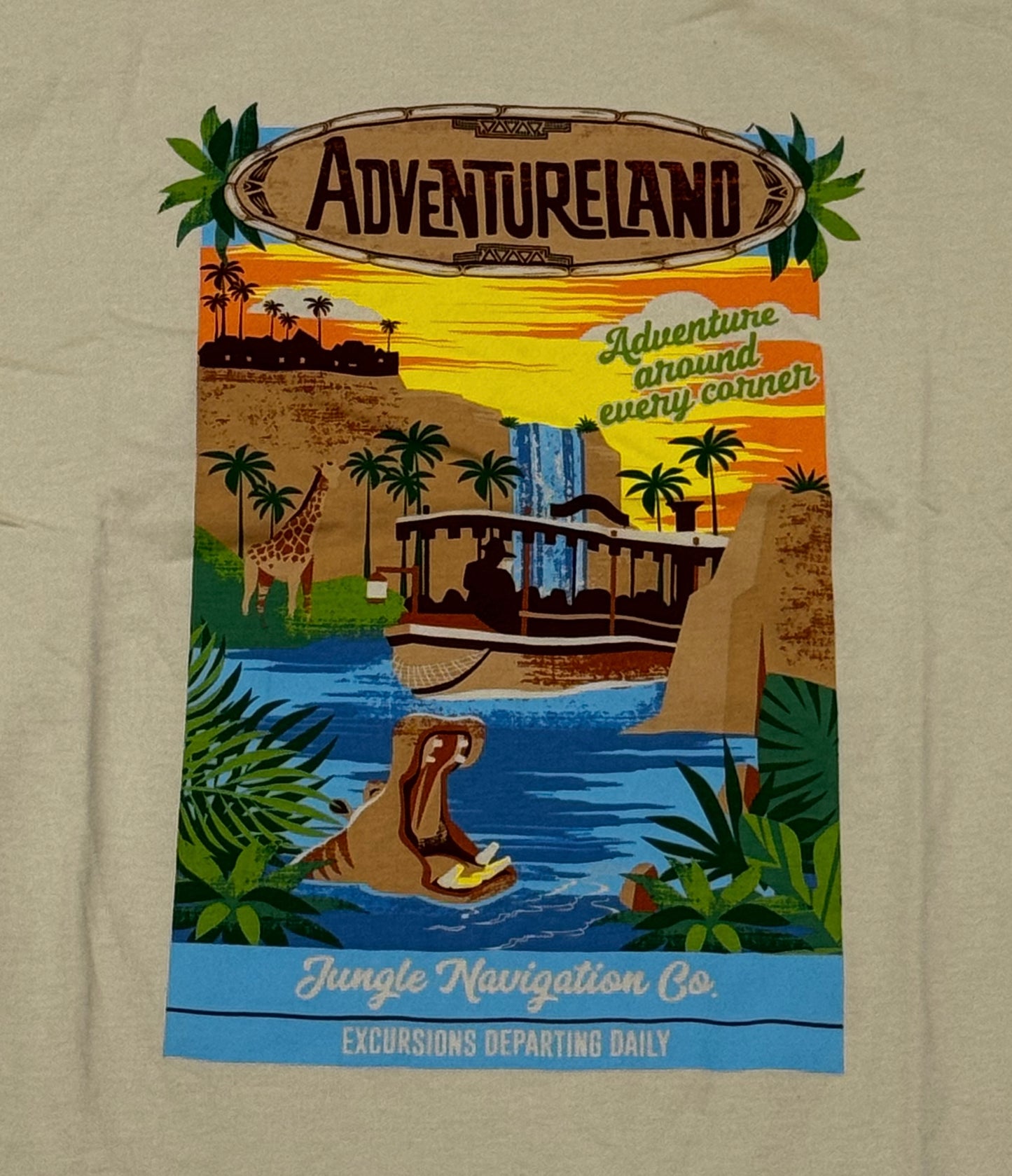 Disney Parks Adventureland Jungle Navigation Co. Shirt-Tan