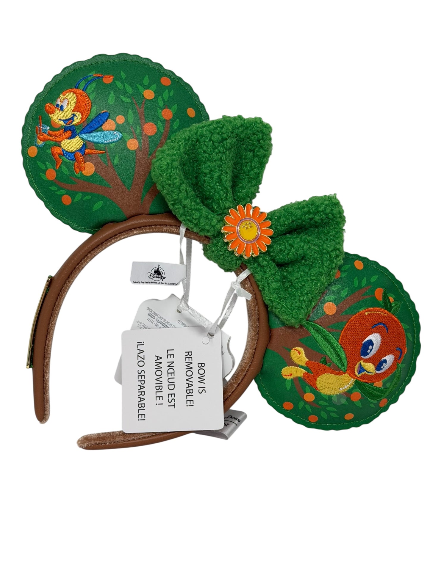 Disney Epcot Flower & Garden 2026 Orange Bird Loungefly Ears Headband-Removable Bow