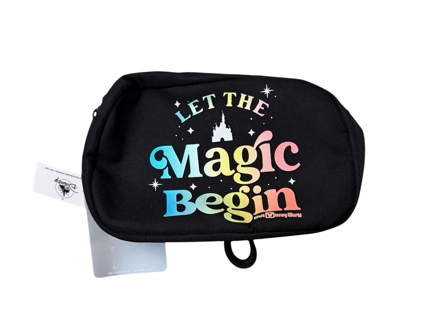 Walt Disney World Castle Belt Bag Fanny Pack Pouch-Let the Magic Begin