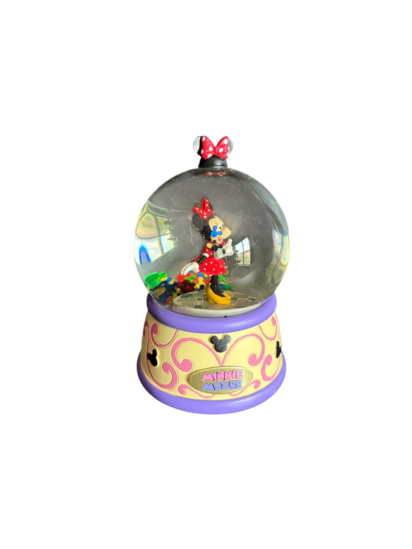 Disney Parks Minnie Glitter Water Globe