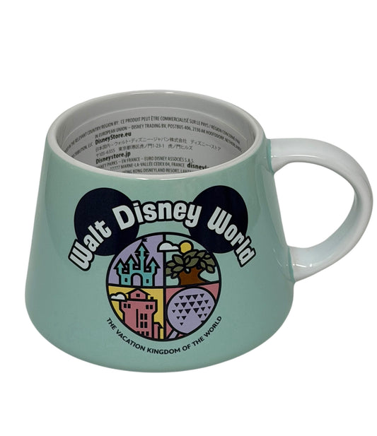 Walt Disney World 4 Parks Icons Mug-Castle, Epcot, Tower, Tree