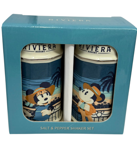 Disney Riviera Resort Mickey Minnie Salt/Pepper Shaker Set -Le Petite Cafe
