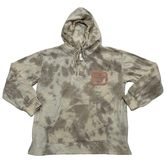 Walt Disney World Tie Dye Pullover Hoodie-Medium Grey/Pink