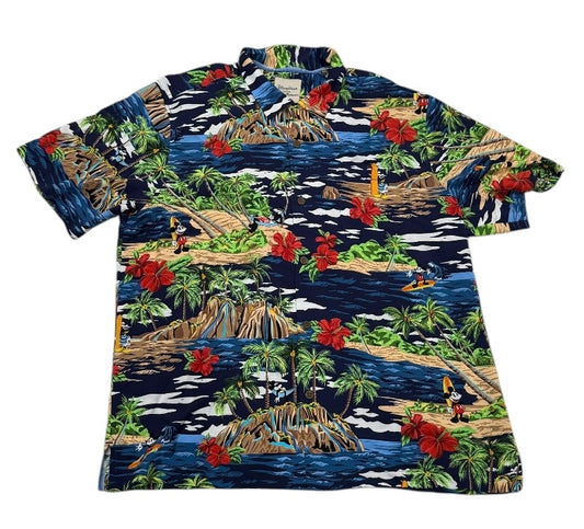 Disney Mickey & Friends Woven Tommy Bahama Shirt