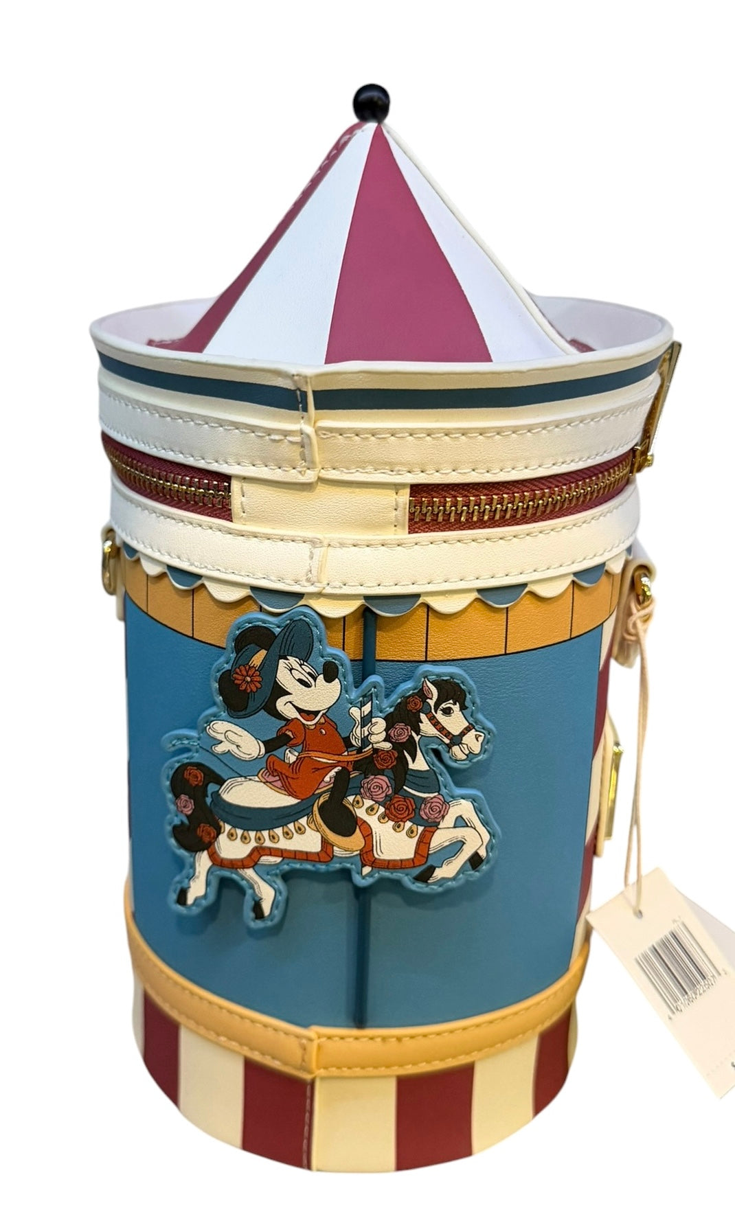 Disney BoardWalk Resort Loungefly Purse Bag-Minnie Mickey Carousel Horse
