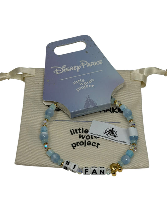 Disney Parks Mickey #1 Fan Little Words Project Bracelet