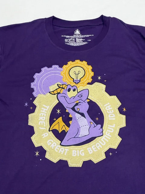 Disney Epcot Figment Gear “A Great Big Beautiful Idea!” Purple Shirt