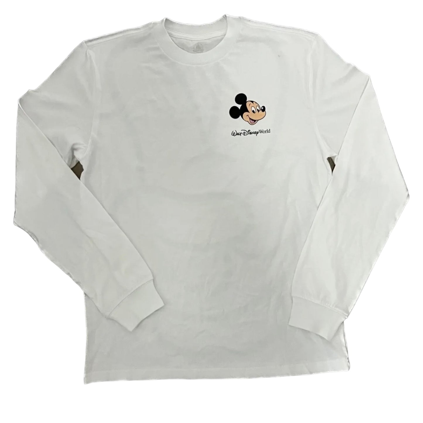 Walt Disney World Mickey Peace Sign Long Sleeve Shirt Medium
