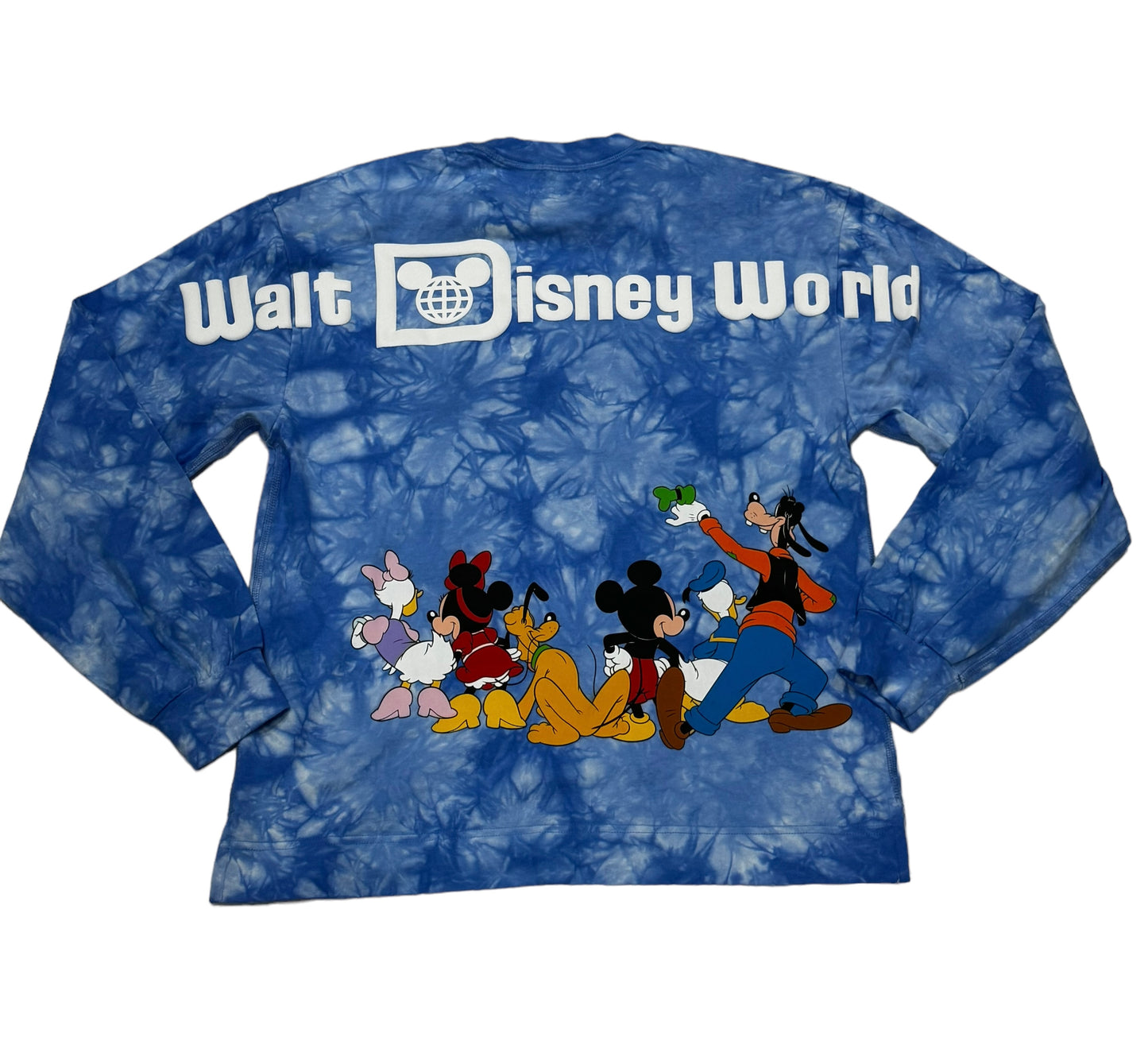 Walt Disney World Celebration Crew Mickey & Friends Tie Dye Long Sleeve XS