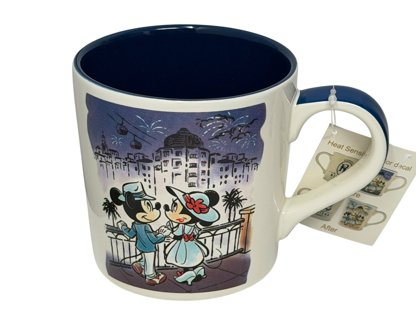 Disney Riviera Resort Mickey/Minnie Mug Color Changing-Retired Rare