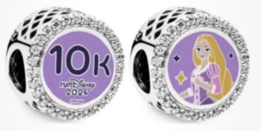 RunDisney Princess Half Marathon Weekend 2024 Pandora Charm-10K Rapunzel