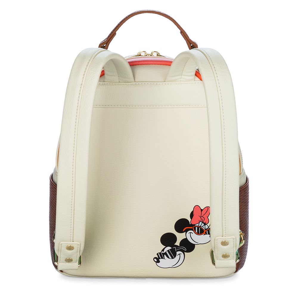 Disney Mickey and Minnie Mouse Beach Loungefly Mini Backpack