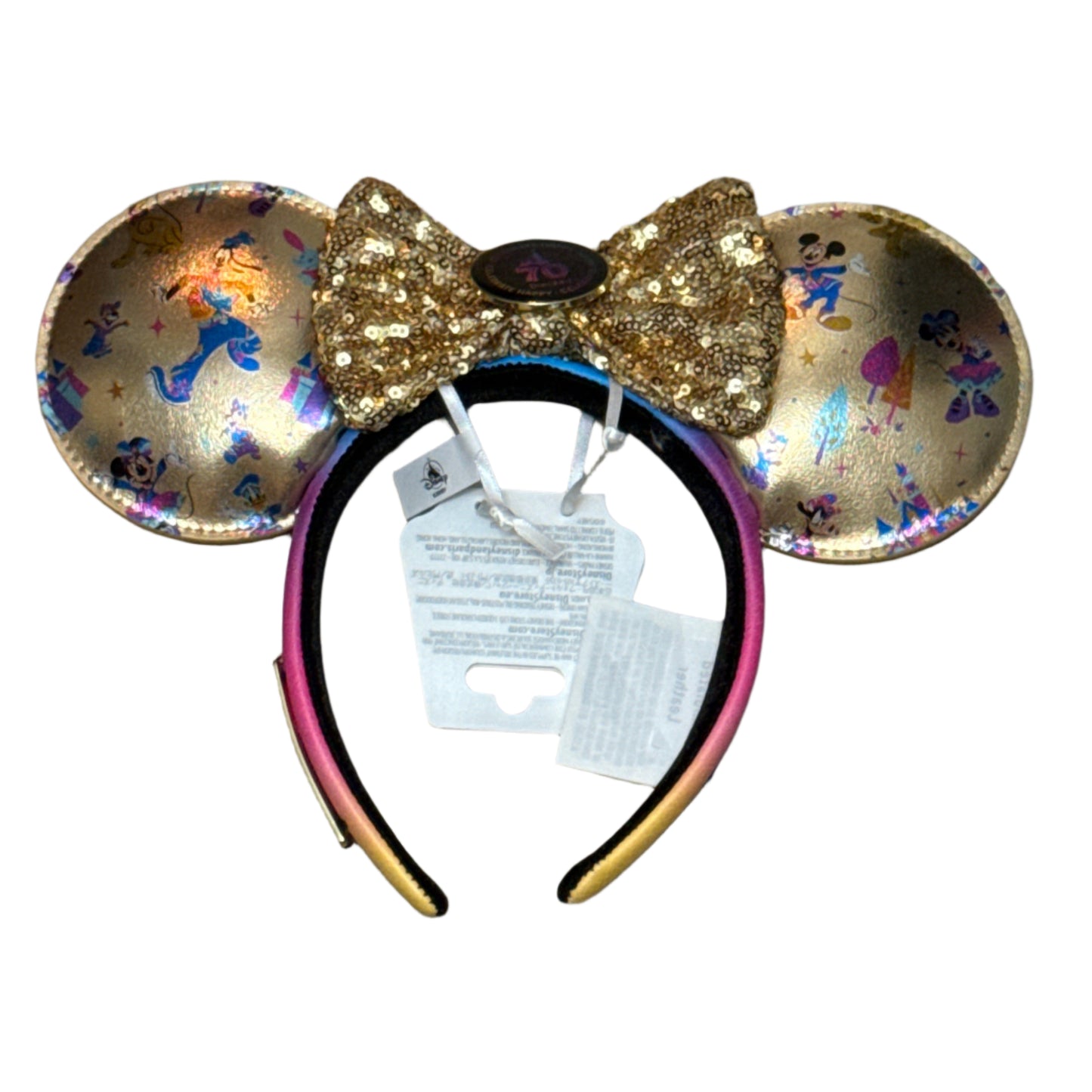 Mickey Mouse and Friends Loungefly Ear Headband for Adults – Disneyland 70th Anniversary