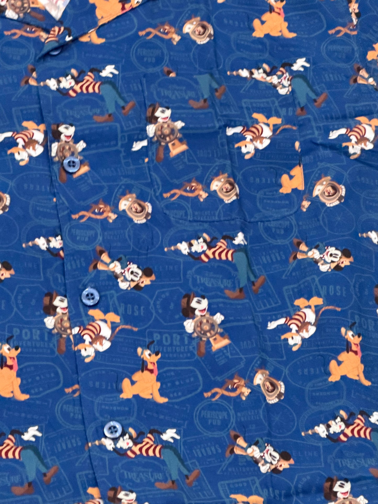 Disney Cruise Line Mickey & Friends Button Shirt-DCL