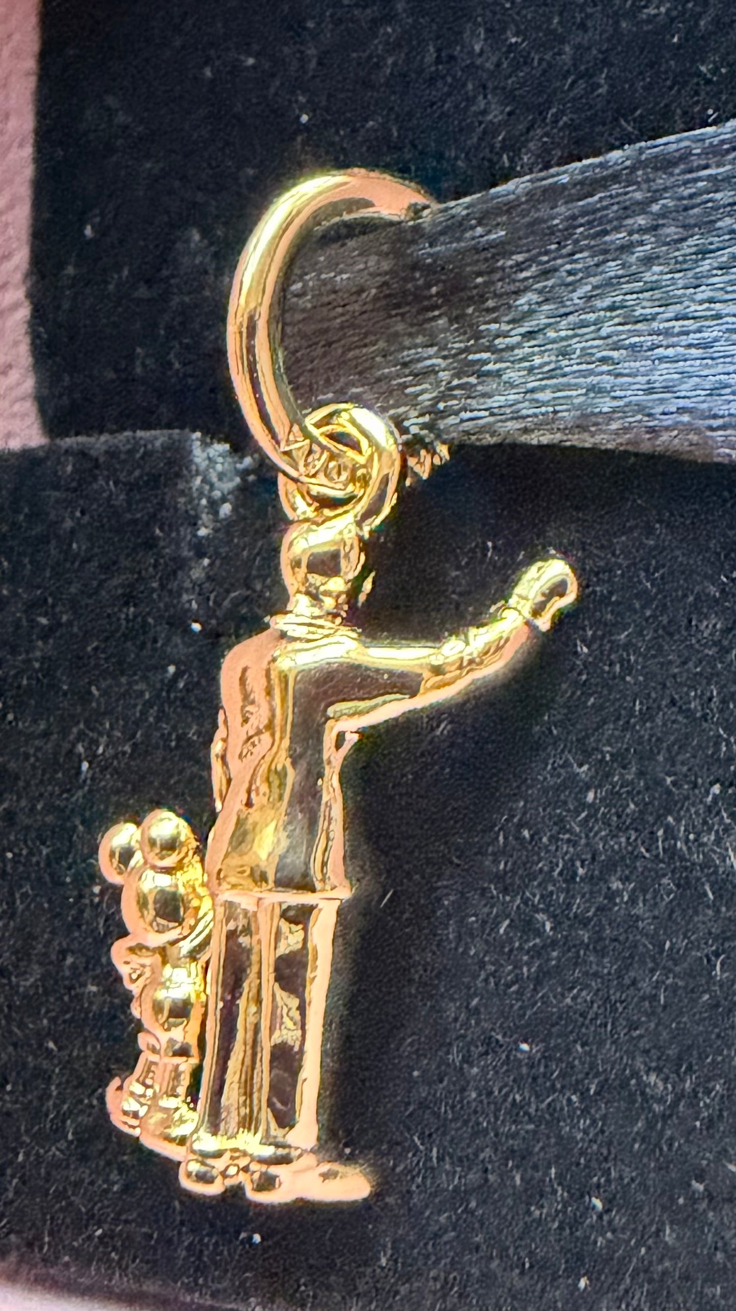 Disney Parks Partners Pandora Charm Gold-Walt & Mickey