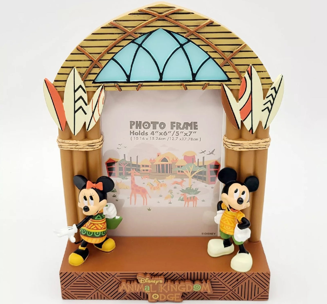 Disney Animal Kingdom Lodge Minnie and Mickey Photo Frame