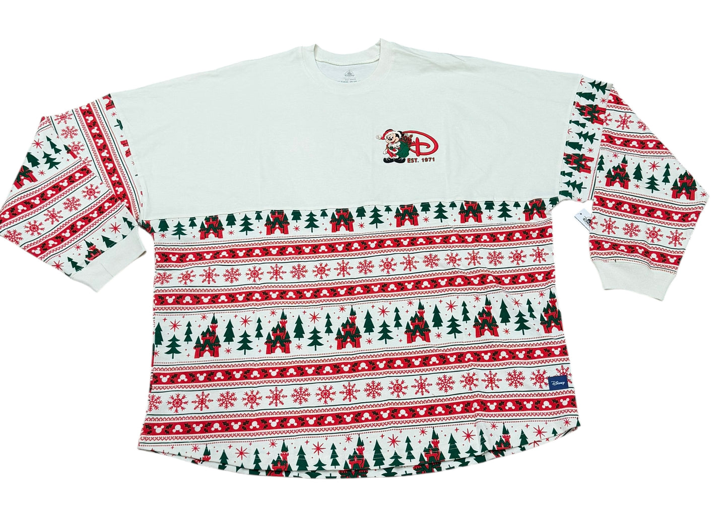 Walt Disney World Mickey Castle Spirit Jersey-Ugly Sweater