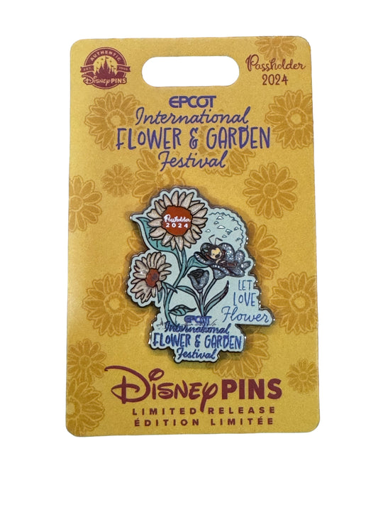 Disney Epcot Flower & Garden 2024 Spike Pin LE Passholder