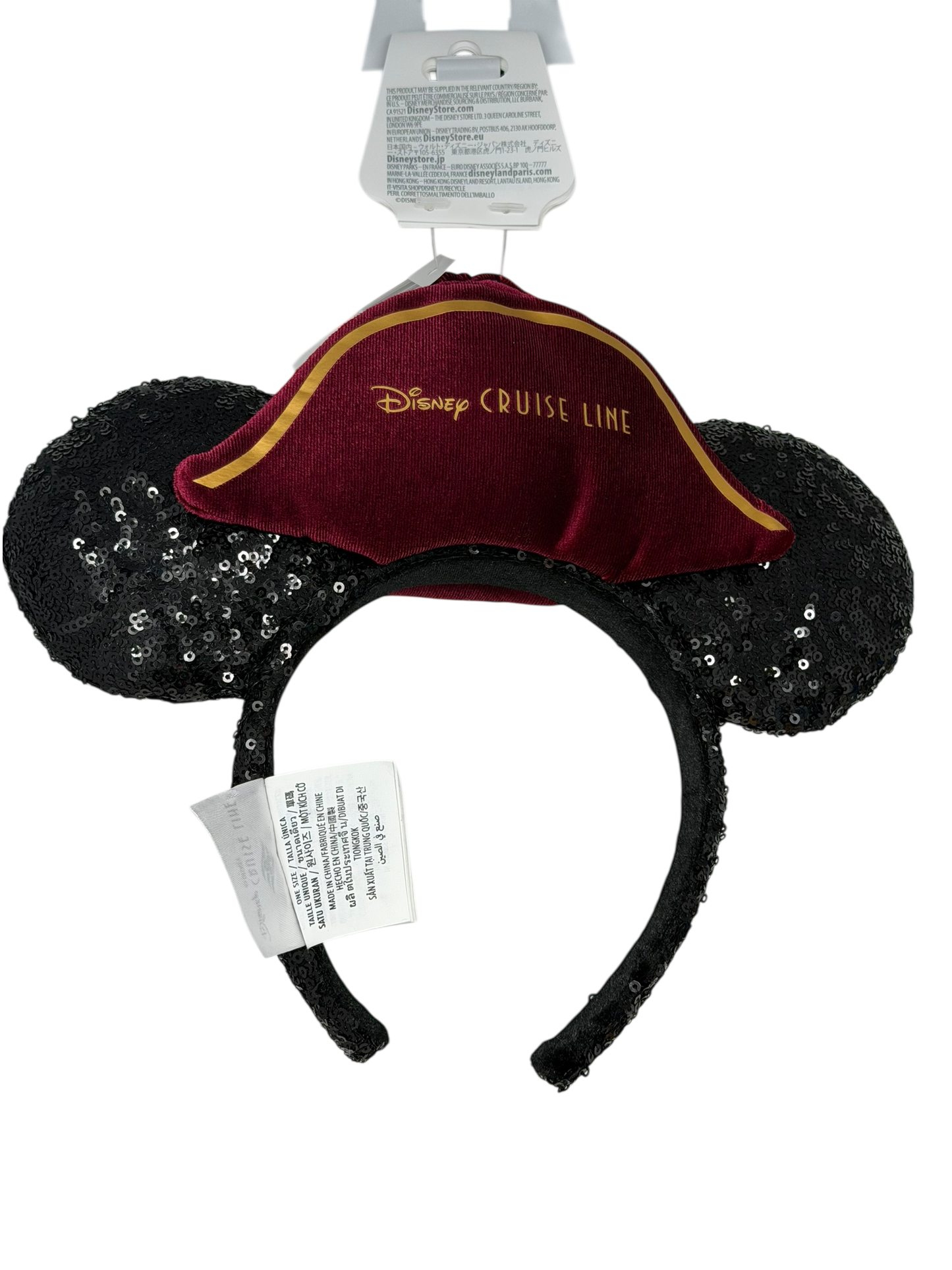 Disney Cruise Line Ears-Pirate Mickey Sequin