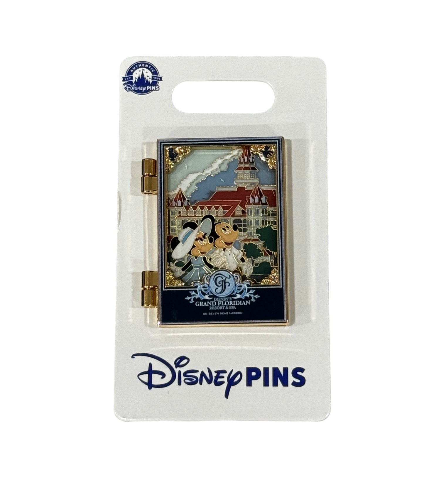 Disney Grand Floridian Mickey Minnie Window Pin-2024