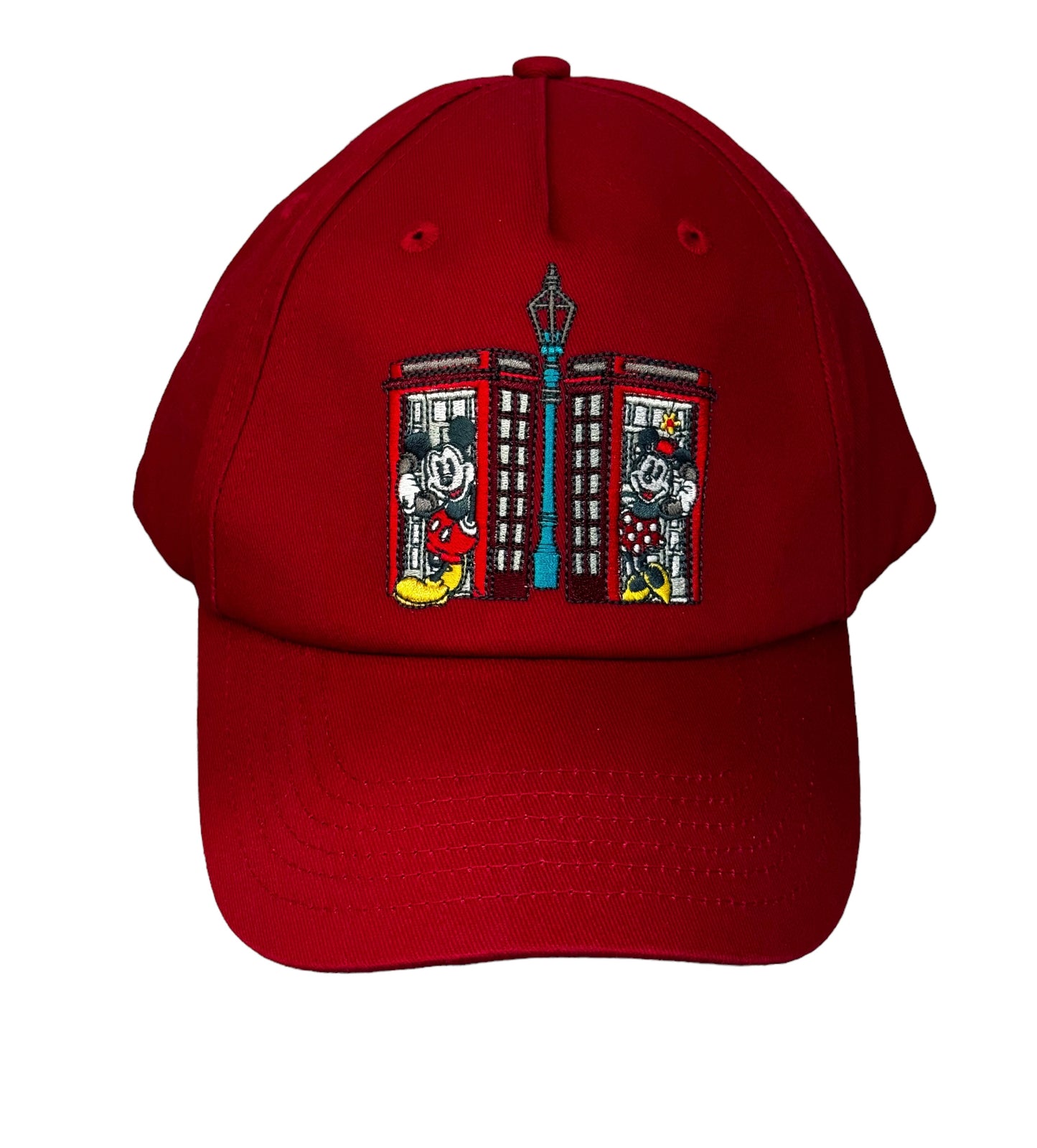 Disney Epcot United Kingdom UK Mickey & Minnie Phone Booth Hat Cap