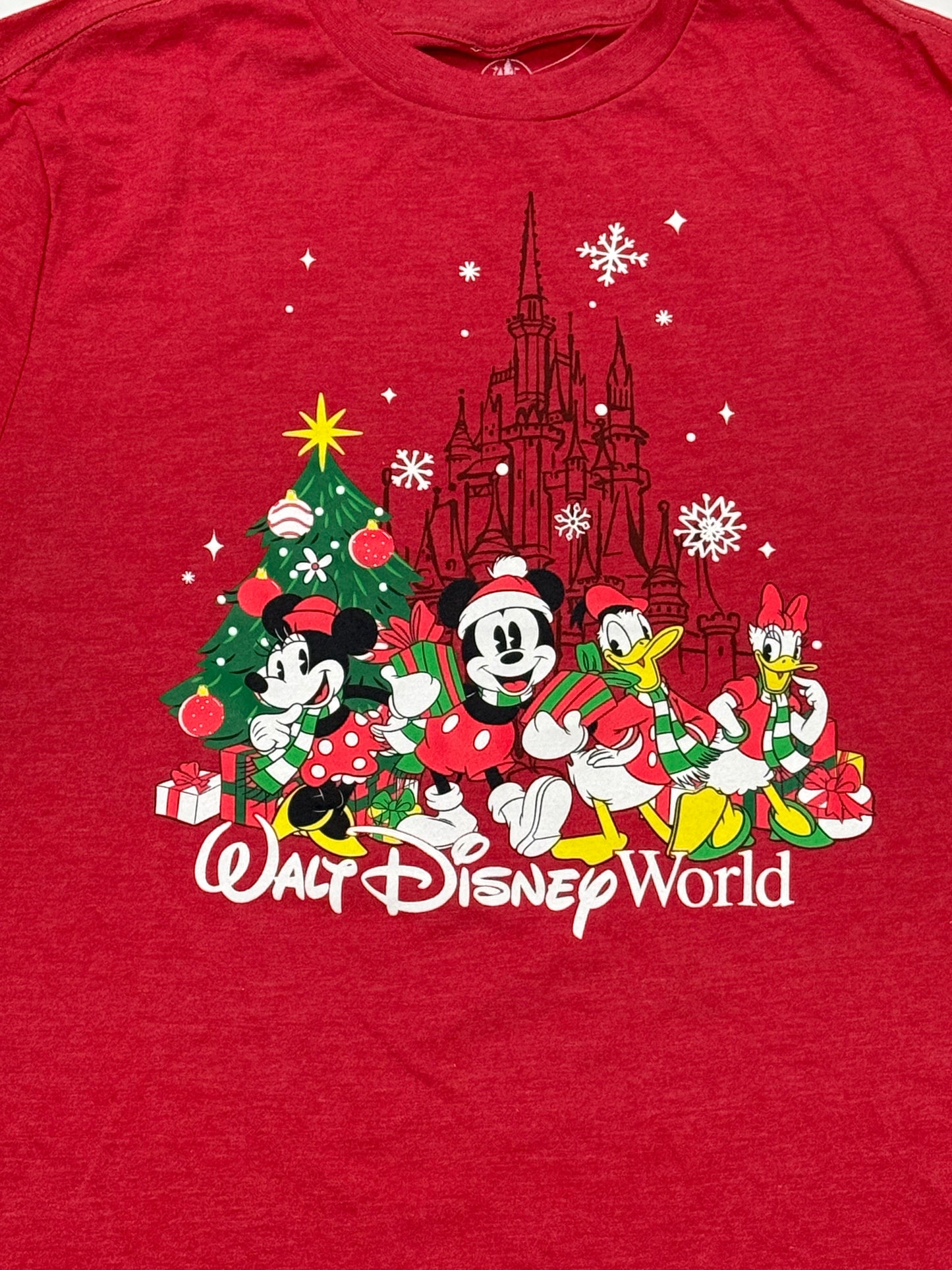 Walt Disney World Mickey Castle Holiday Christmas Shirt