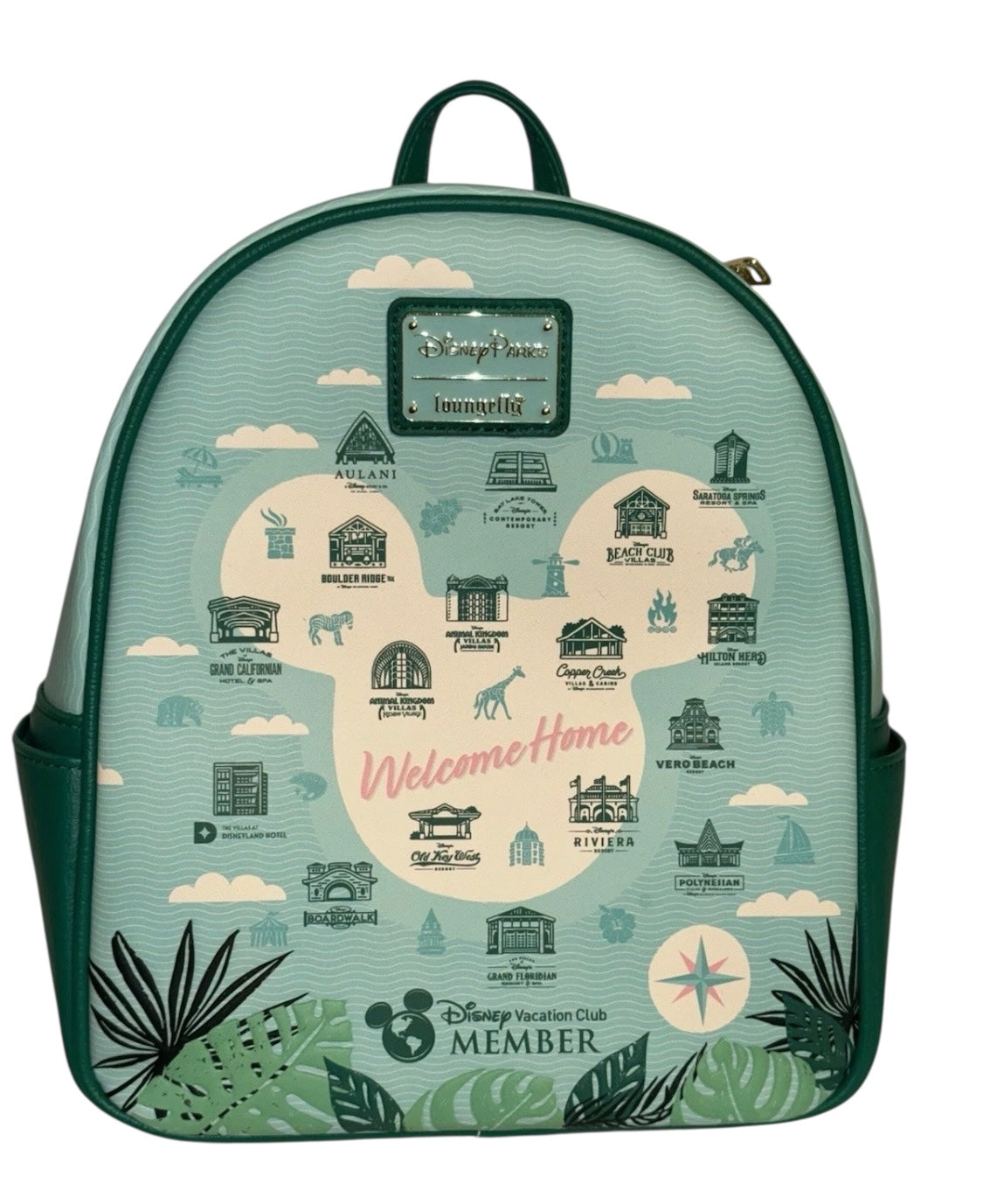 Disney Vacation Club DVC Welcome Home Loungefly Backpack Mickey Welcome Home