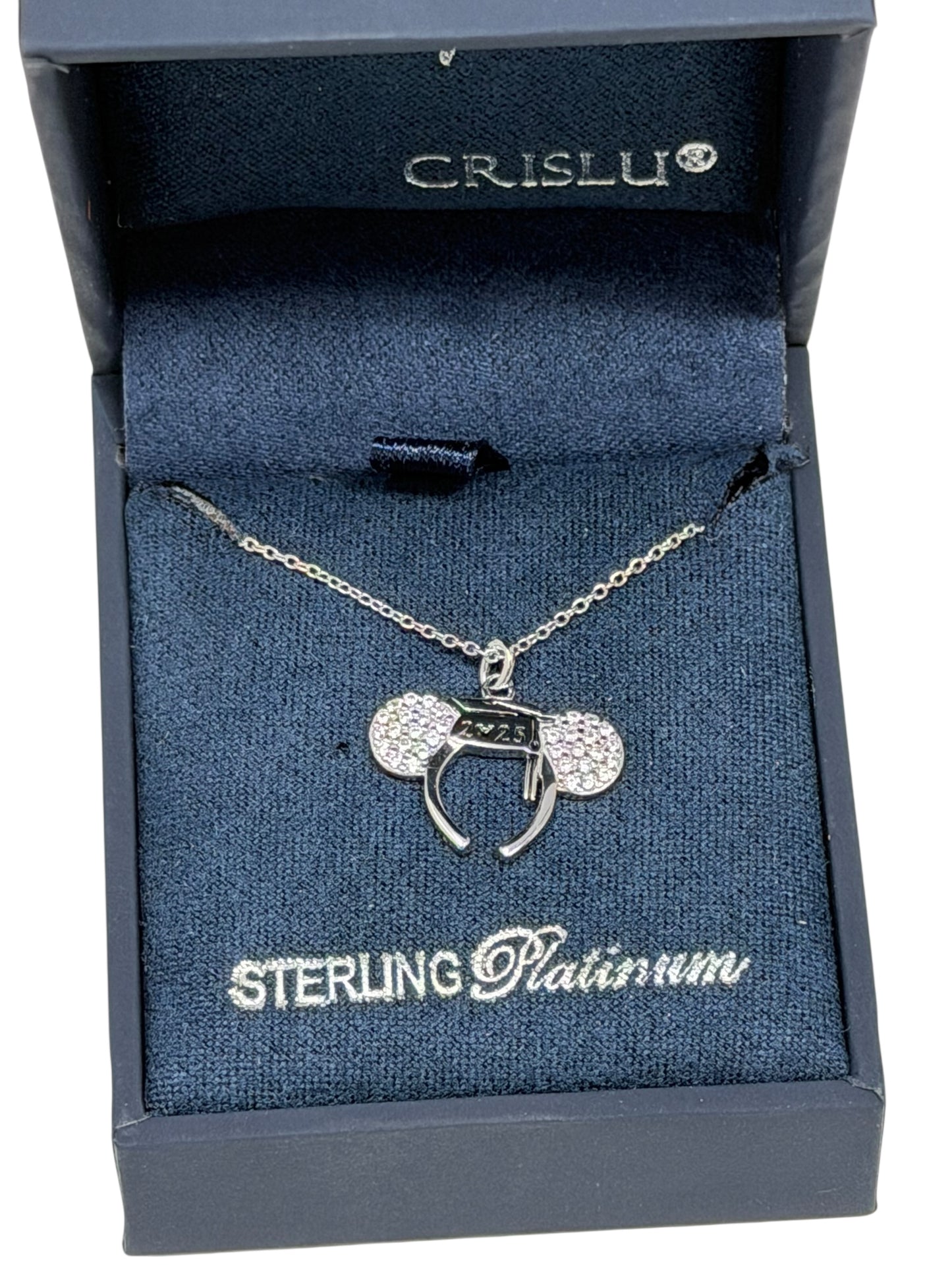 Disney Mickey Ears Graduation Cap Crislu Necklace 2025