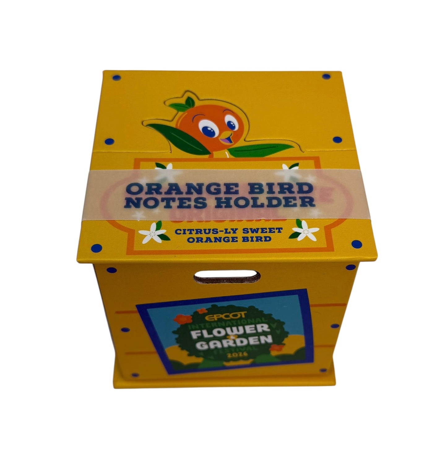 Disney Epcot Flower & Garden 2026 Orange Bird Notepad Holder
