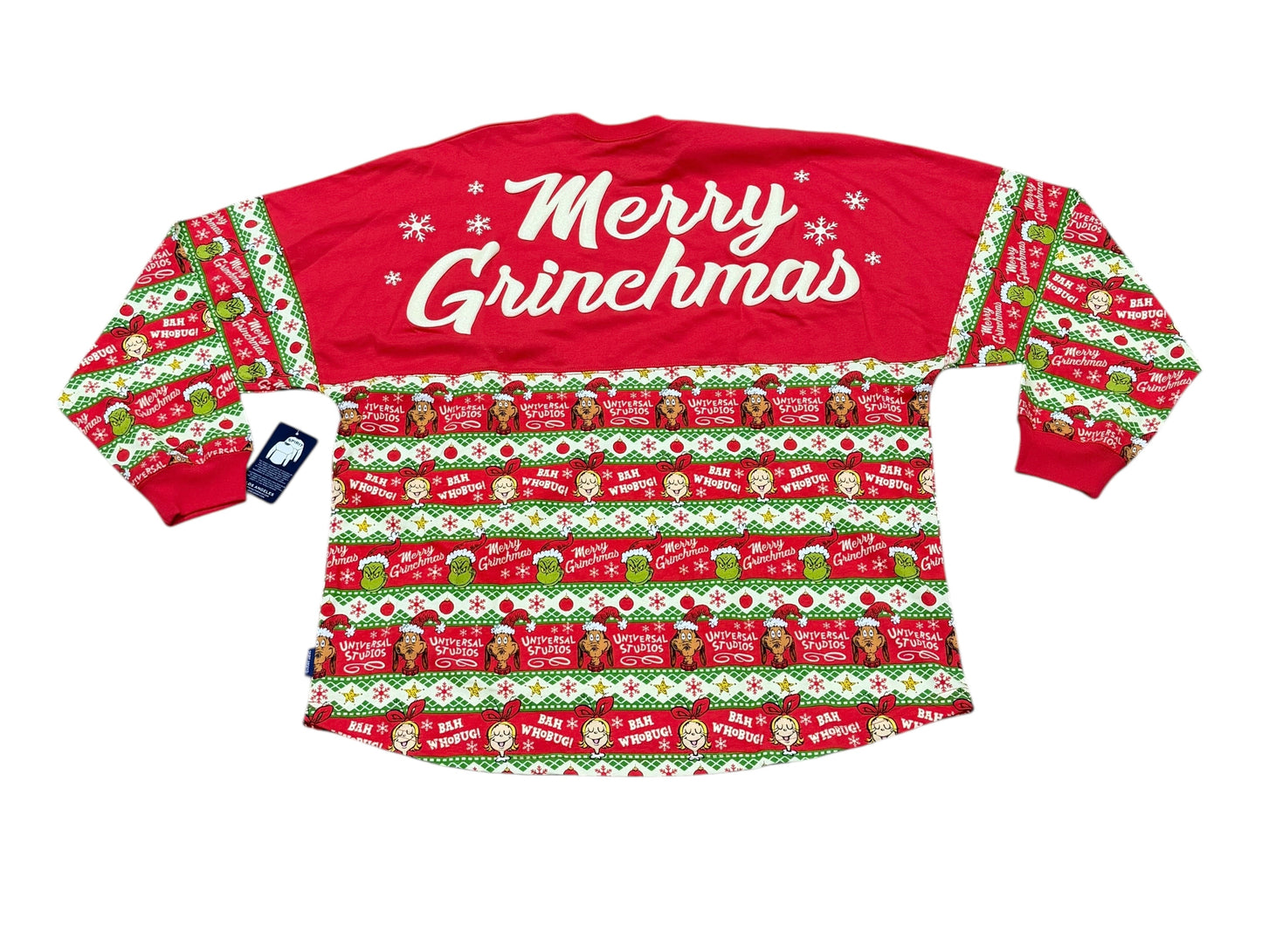 Universal Studios Merry Grinchmas Spirit Jersey-Ugly Sweater Grinch
