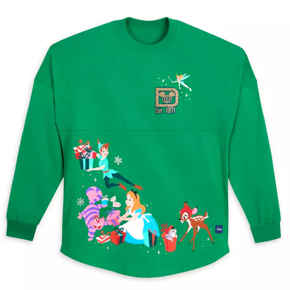 Disney Classics Christmas Holiday Spirit Jersey for Adults Walt Disney World XS