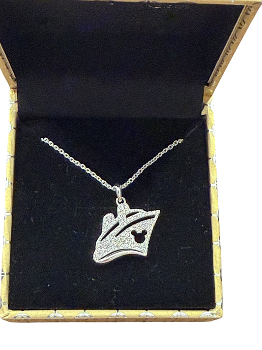 Disney Cruise Line Mickey Ship Necklace Rebecca Hook