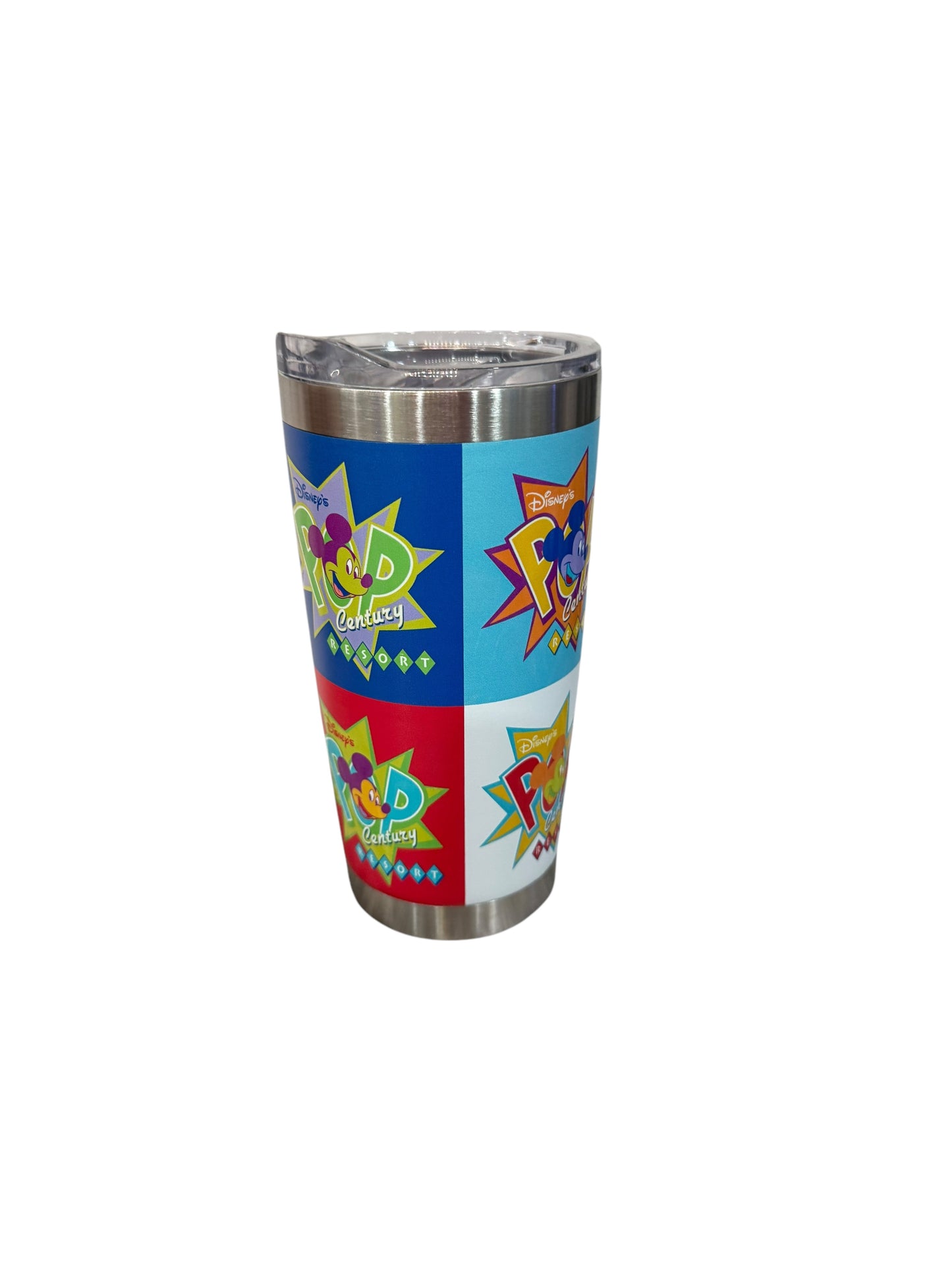 Disney Pop Century Resort Mickey Tumbler Stainless Colorful