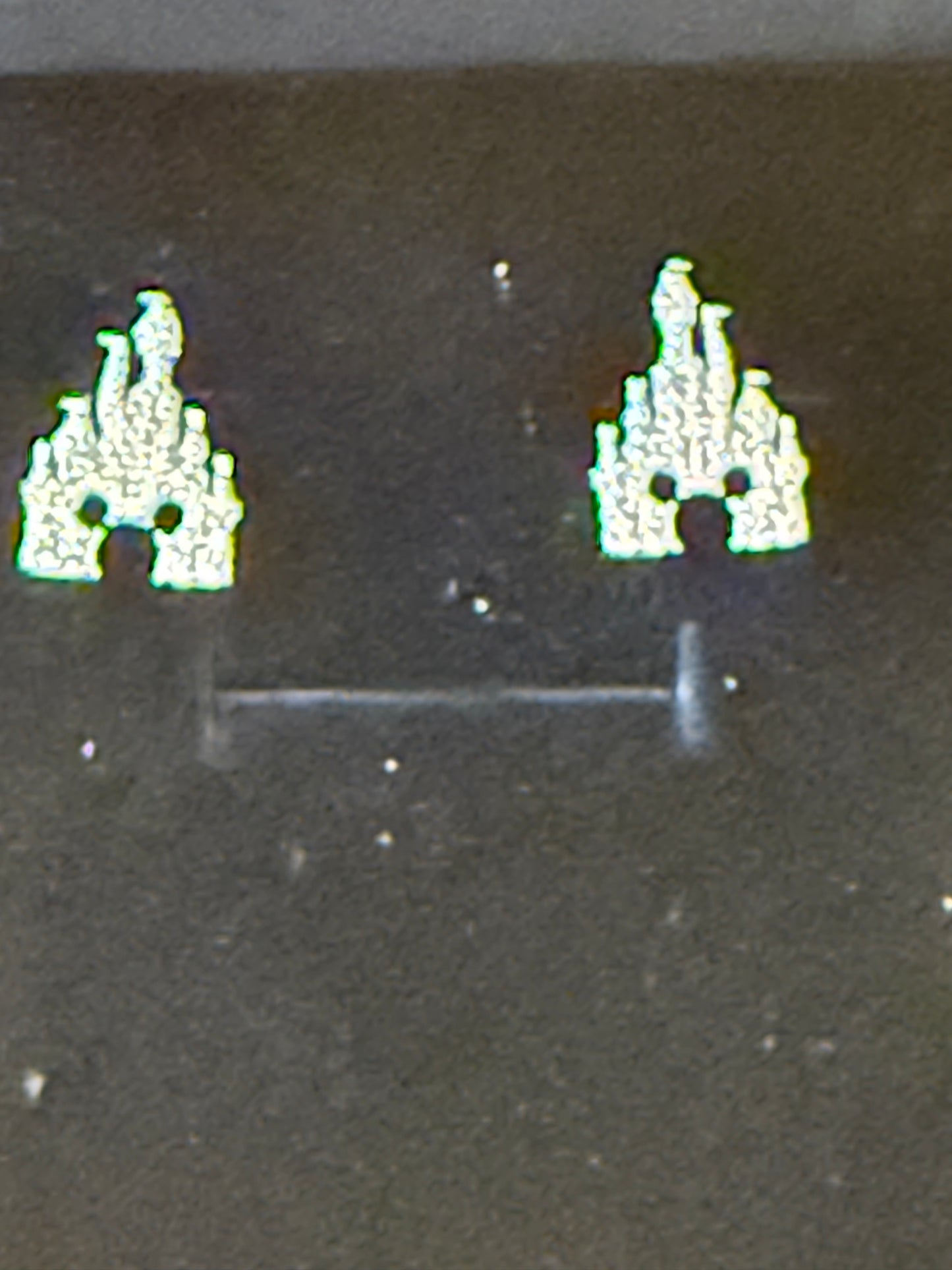 Disney Mickey Fantasyland Castle Earrings Rebecca Hook