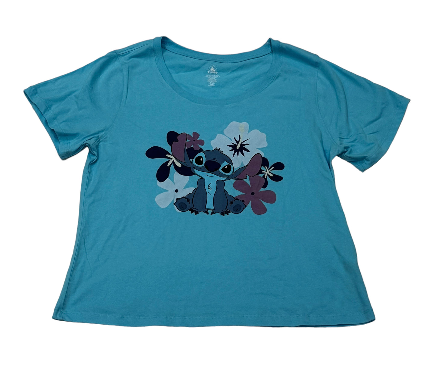 Disney Stitch Scoop Ladies Blue Shirt