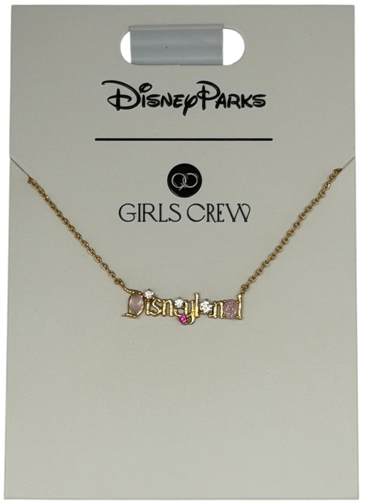 Disneyland Logo Necklace Girls Crew