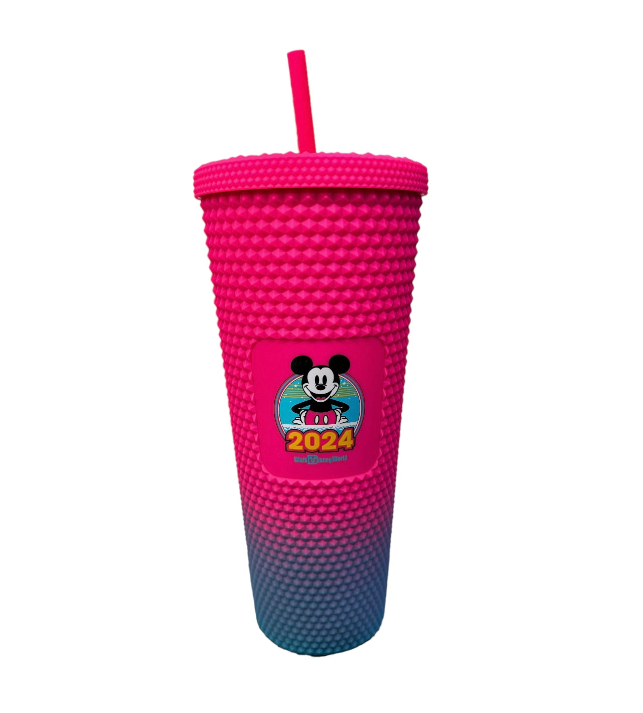 Walt Disney World Mickey 2024 Neon Studded Starbucks Tumbler