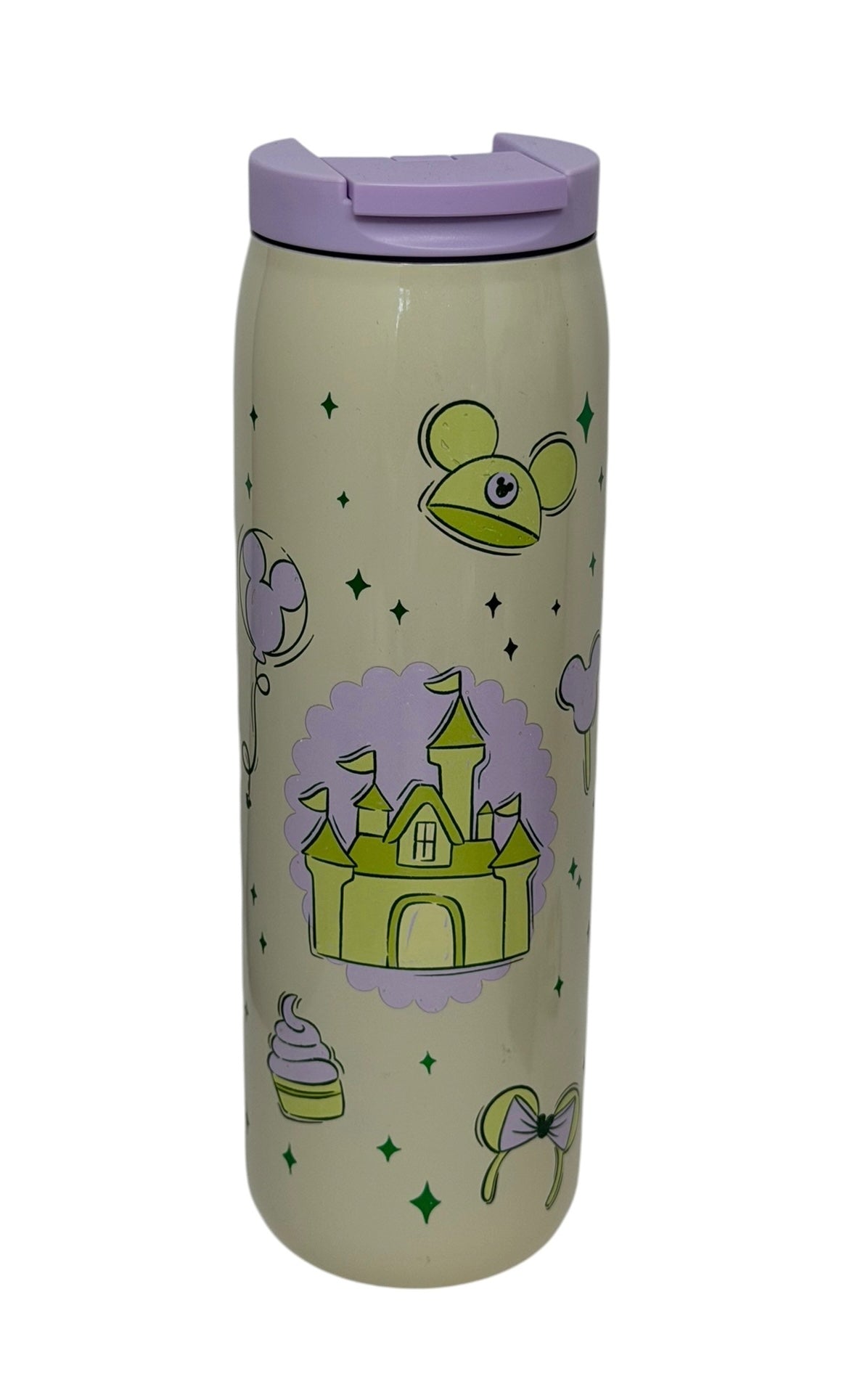 Disney Parks Starbucks Castle Mickey Ear Stainless Tumbler-Summertime Purple