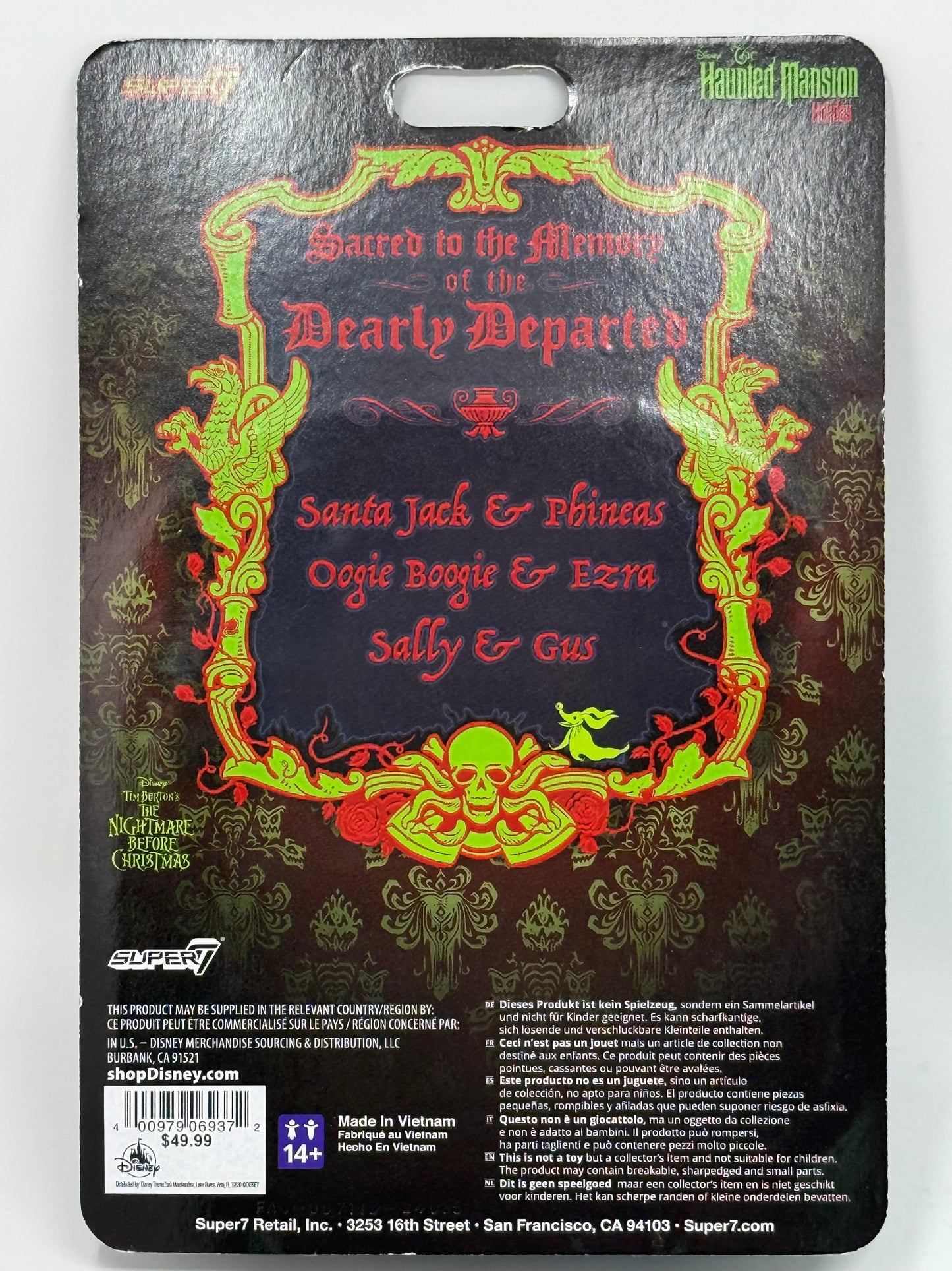 Disney Haunted Mansion Holiday Sally Gus Doom Buggy Figurine Nightmare Before Christmas